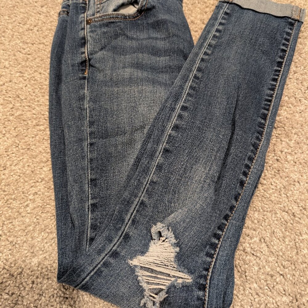 Women's Wax Jeans Distressed Boyfriend